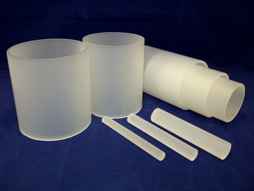 Frosted plastic acrylic rod - frosted,