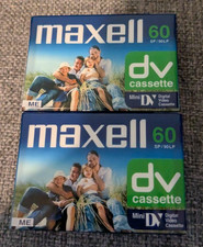 2x Maxell DV 60 minute video