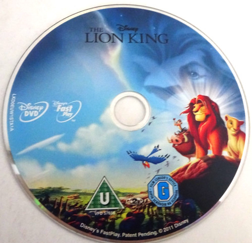 The lion king dvd disc - king,