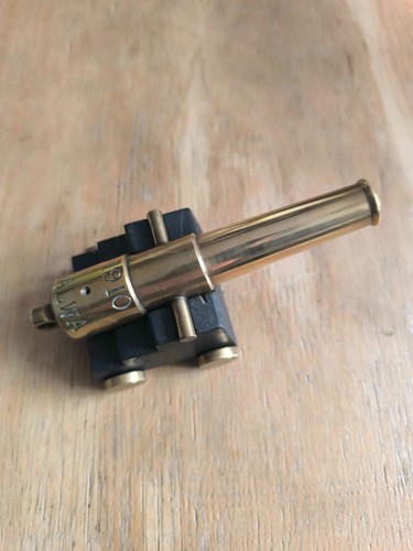 Antique brass cannon - cannon,