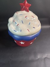 Cupcake Cookie Jar Ceramic
