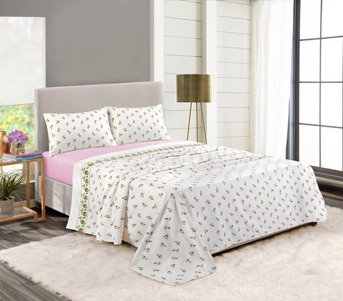 Thermal floral flannelette - floral,