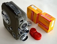 Vintage Eumig C3 8mm Cine Film Camera Clockwork Motor Working In  Leather Case 