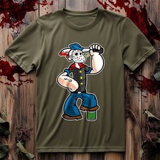 Popeye Murderer T-Shirt Horror, Scary Midweight Tee