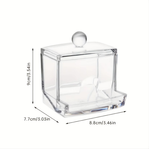 1pc clear cotton swabs storage - 1pc,