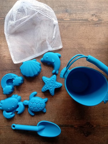 Silicone beach set bucket - silicone,