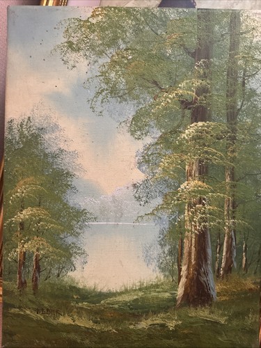 Oil painting forest - painting, of