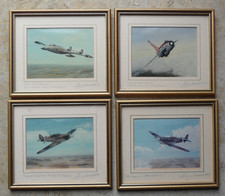 RAF Aircraft Framed Prints - Spitfire, Hurricane, Venom, Lightning Tony Woollett