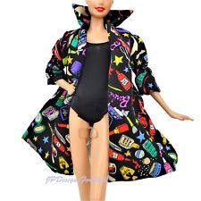 Barbie Fashion Black Open Front Decorated Jacket Savvy Shopper New