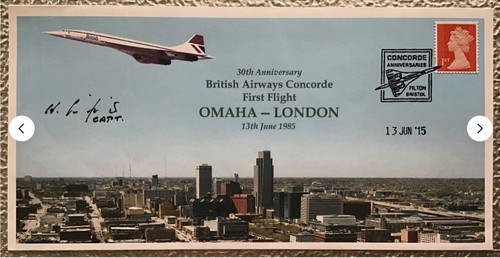 Concorde cover hand signed - concorde,