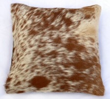 Elegant Cowhide Cushion Cover, Perfect for Sofas, Chairs & Bedding