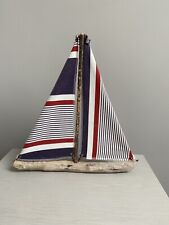 Love To Hold Boat Navy & Red Stripe Home Accessory  Shelf Decoration