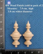 Pair of Clock / furniture Finials Style 85F