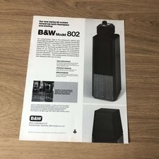 GRAM115 MAGAZINE ADVERT 11X8 B&W MODEL 802 LOUDSPEAKER