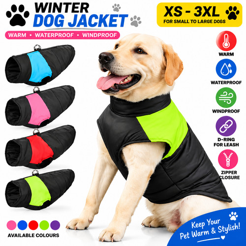 Waterproof dog jacket - vest, /