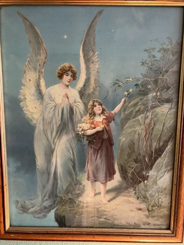 Vintage antique framed - vintage, print