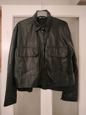 Zara Leather Look Shirt Shacket New L