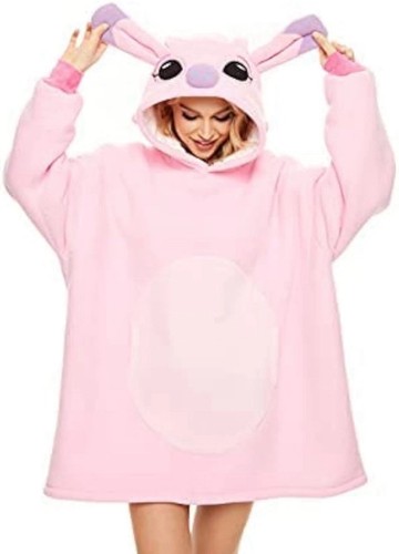 Lilo stitch oversized hooded - &,