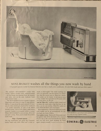 1963 washer print ad - ge,