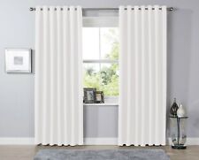 Blackout Eyelet Curtains Black