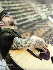 Rob Lamothe 2014 Seagull acoustic guitar advertisement 8 x 11 ad print