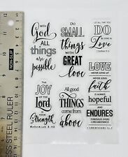 Clear rubber stamps Words Pray