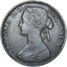 1860 Penny (F10) - Victoria
