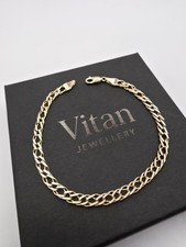 9ct Gold Double Curb Bracelet