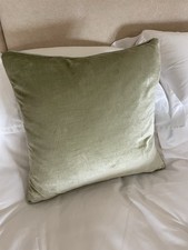 Laura Ashley 'NIGELLA' Duck Egg Velvet Square 50cm Cushion. Used But VGC