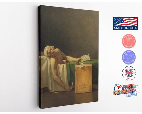 Death marat canvas print by - of,