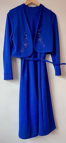 Vintage 1980 dress bright - vintage,