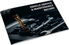Blank car service book dealer - service,