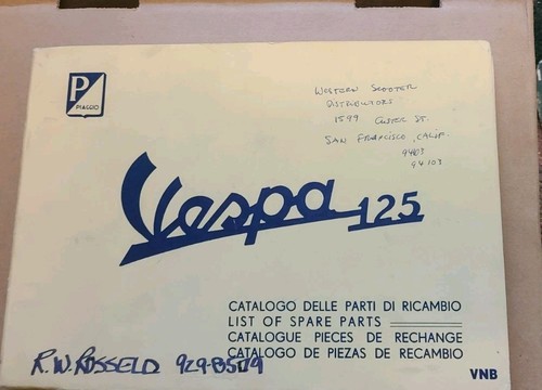 Vespa 125 list spare - 125,