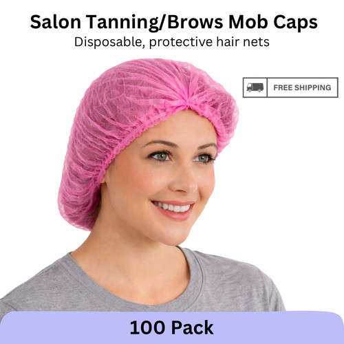 Vanity mob caps 100 pink - uk,