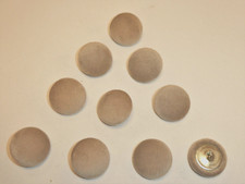 10 x Upholstery Buttons in CHAMPAGNE BEIGE - Plush Velvet (Size: 25mm)