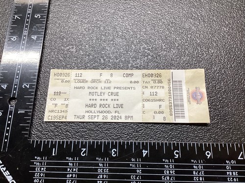 Concert ticket stub unripped - stub,