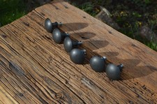 Set of 6 Reclaimed Zinc Drawer Knobs Furniture Hardware