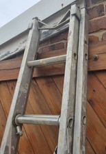 pole type double extension Ladder 2.5m closed - approx 4m open  Aluminium 