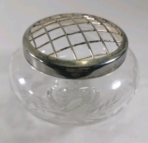 Crystal cut glass posy - cut, bowl