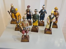 Vintage Ottoman Empire Sculpture Figurines,Ottoman Soldier Sultan Suleyman Resin