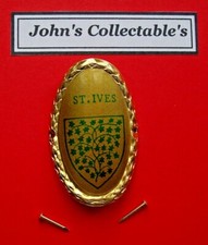 ST. IVES WALKING / HIKING STICK BADGE / MOUNT LOTB