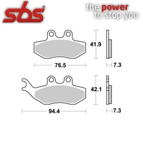 168hf front brake pads sbs - front,