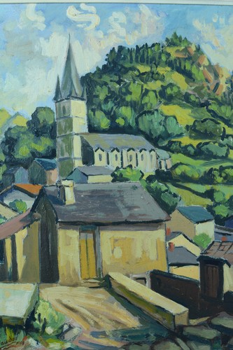 Antique oil painting - oil,