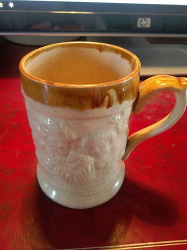 Antique half pint beer cup - half,