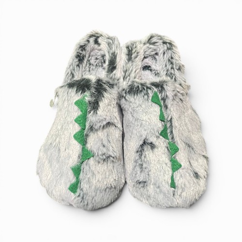 Boys dinosaur slippers grey - boys,