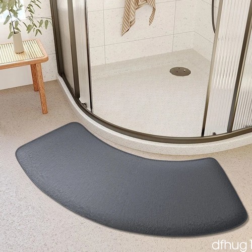 Bathroom absorbent mat curved - absorbent,