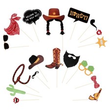  Wild West Prop Photo Booth Props Cowgirl Accessories for Western