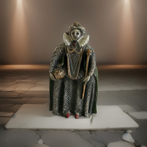 Vintage pewter queen - vintage, elizabeth