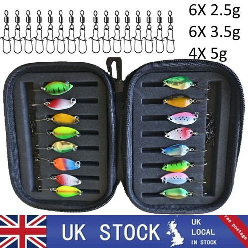 16pcs fishing metal spoons - 16pcs,