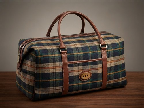 Plaid weekender bag duffle - weekender, bag,